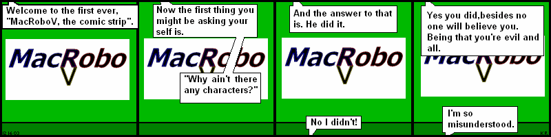 Macrobo V comic strip #1
